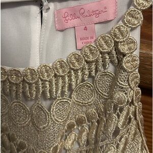 White & gold Lilly Pulitzer dress
